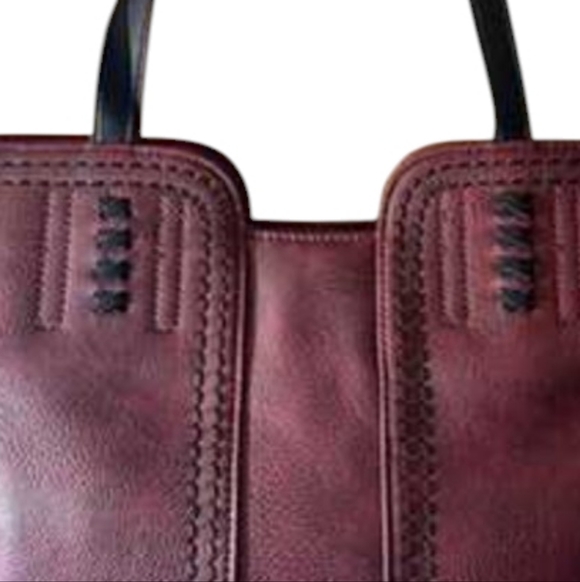 Montana West Dalihla Red Leather Tote Hobo Satchel Bag - Picture 3 of 5